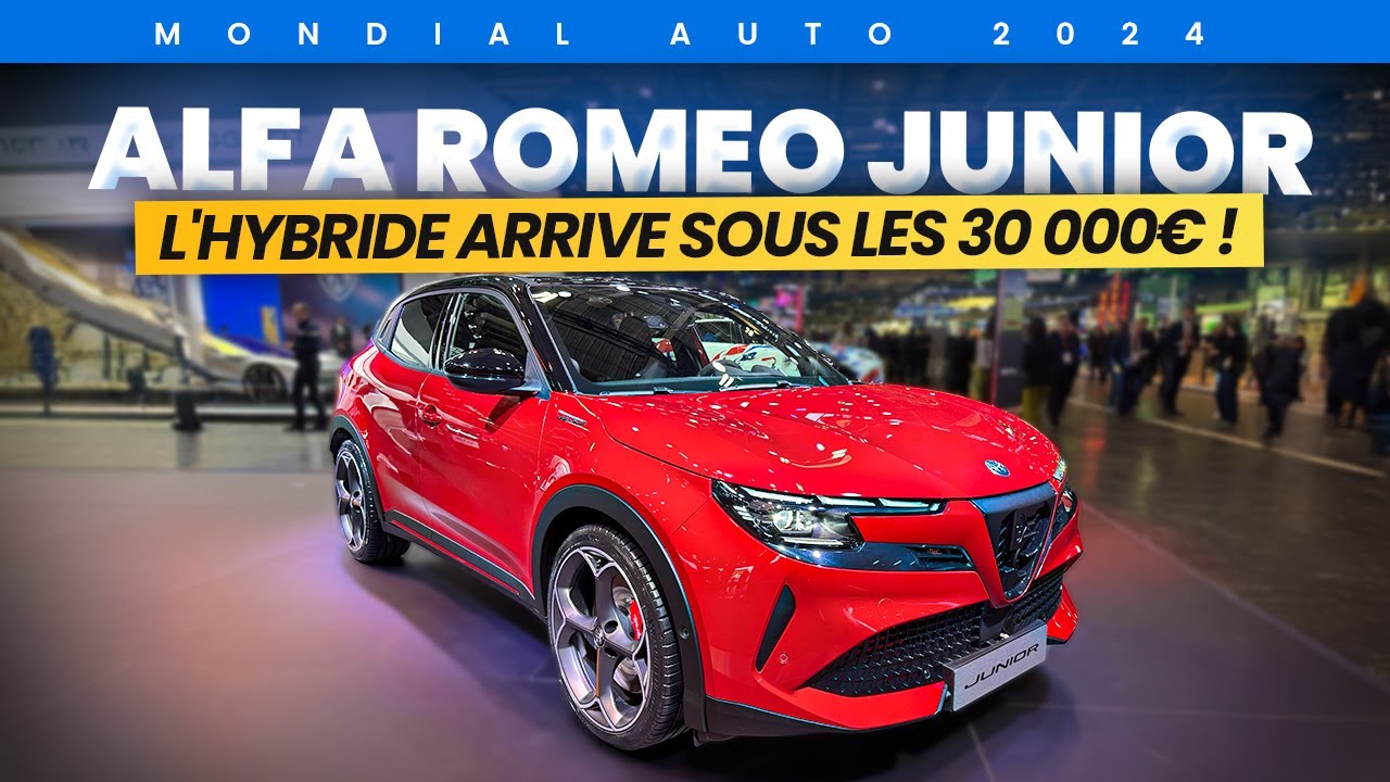 ALFA ROMEO JUNIOR : L'hybride arrive SOUS LES 30 000€ ! | Mondial de l'Auto 2024