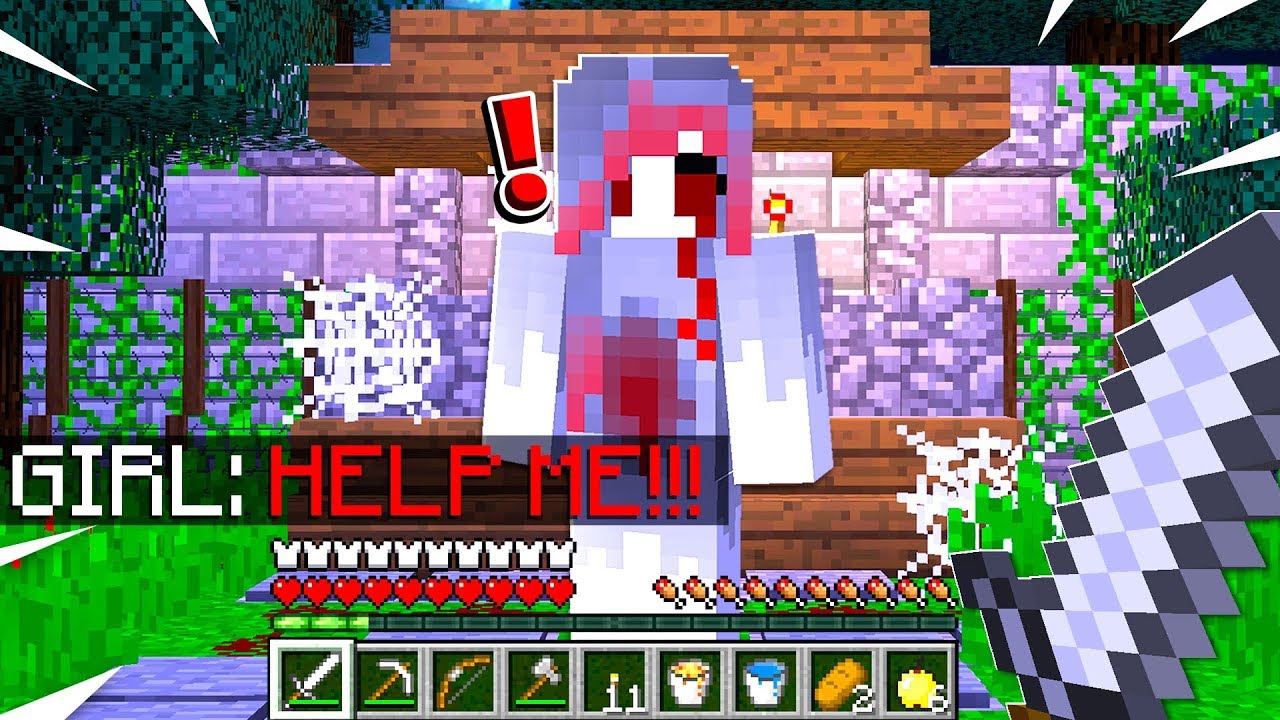 We *SCREAMED* When SHE APPEARED in Minecraft...