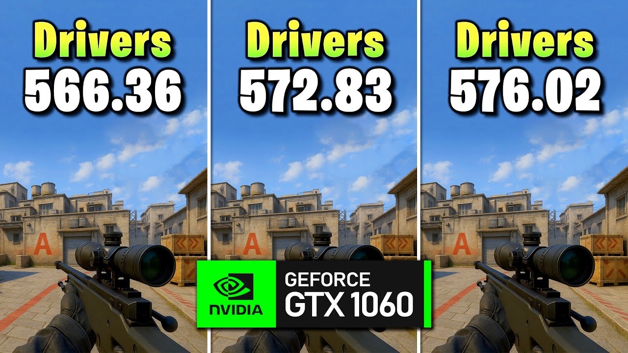 NVIDIA GTX 1060 | Driver 576.02 vs Older Versions &ndash; Gaming Test
