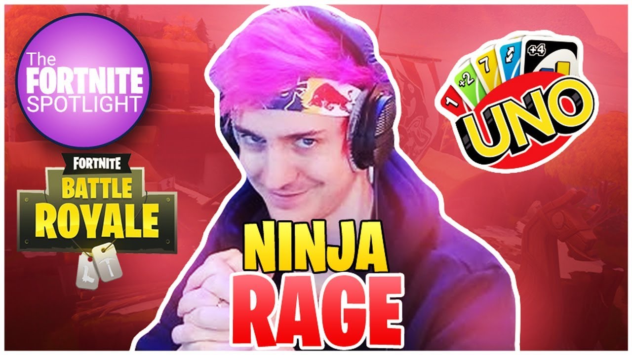 Ninja *RAGE*  | Fortnite VS UNO