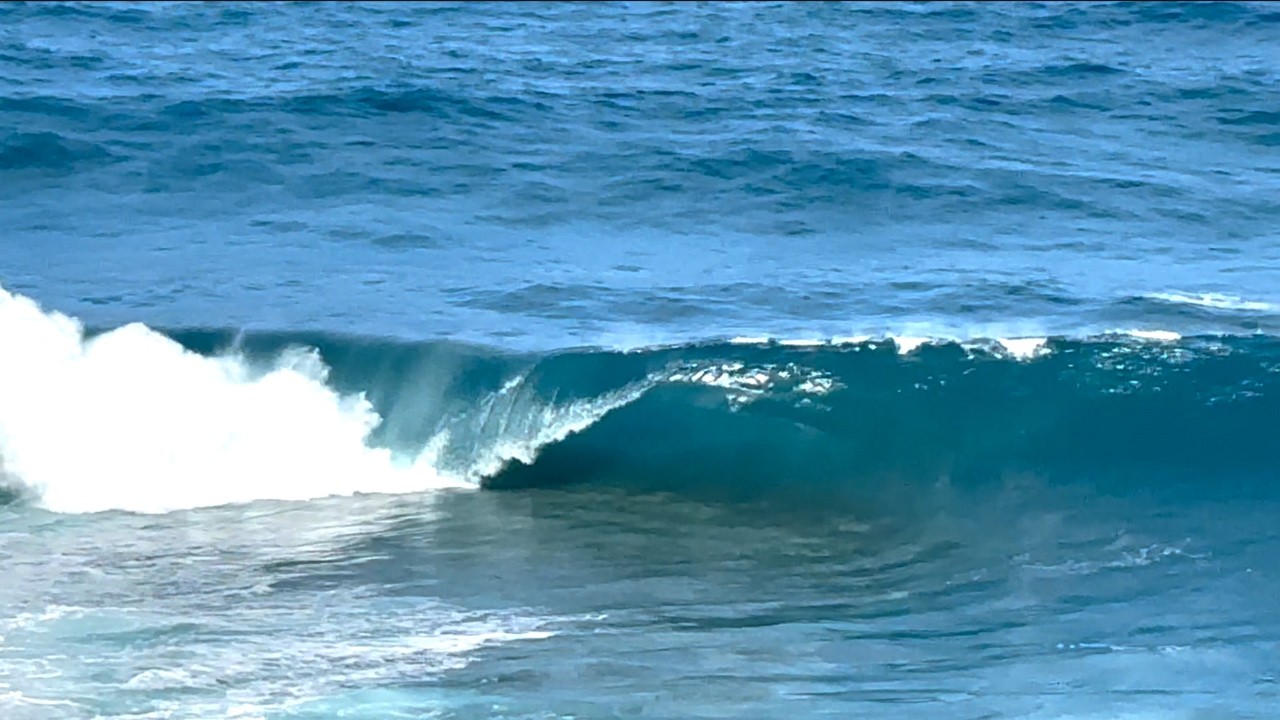 MASSIVE STORM SURF DETONATES ON DRY REEF AT EL FRONTON, CANARY ISLANDS