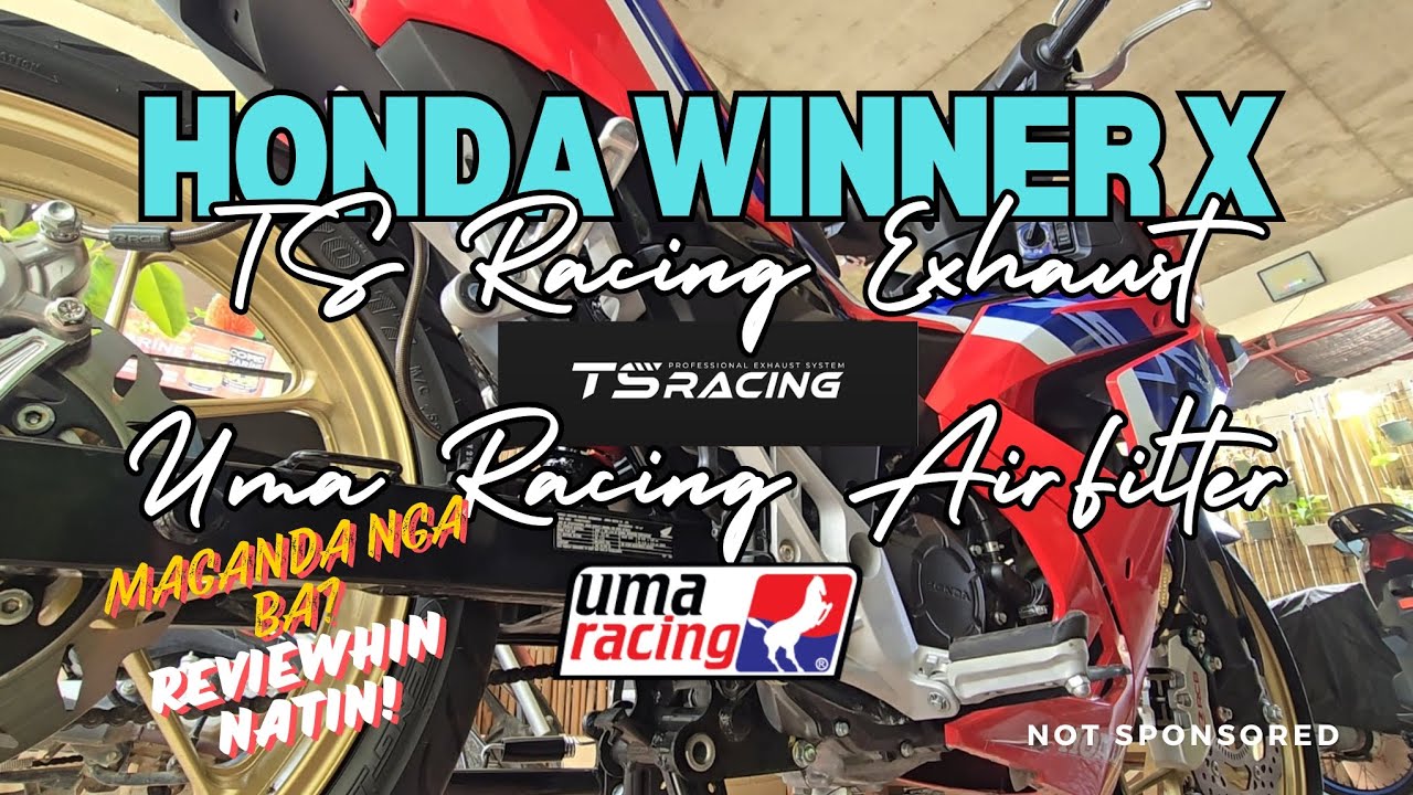 TS Racing Back Pressure Exhaust at UMA Racing Filter for Winner X (Maganda nga ba? Reviewhin natin!)
