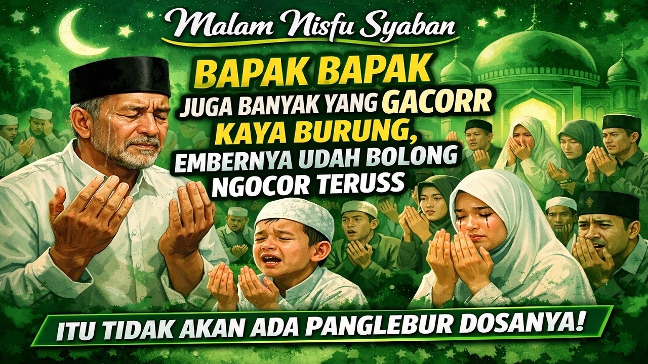 Orang Sering Mengumpat, Gibah Ngomongin Satu Sama Lain, malam Nisfu Syaban Perbanyak Mohon Ampunan