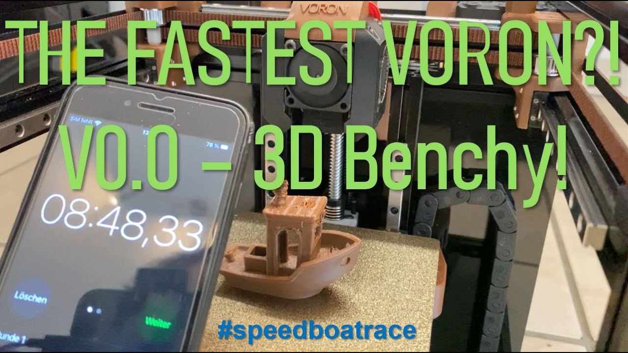 STOCK VORON ZERO: 3DBenchy in 08:48 (mm:ss)