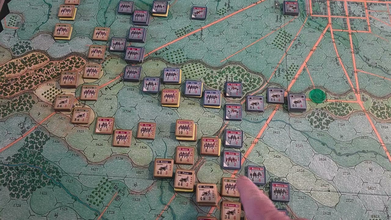 A Most Fearful Sacrifice. The Three Days of Gettysburg. 5 - Situation End 1pm Day 1. 