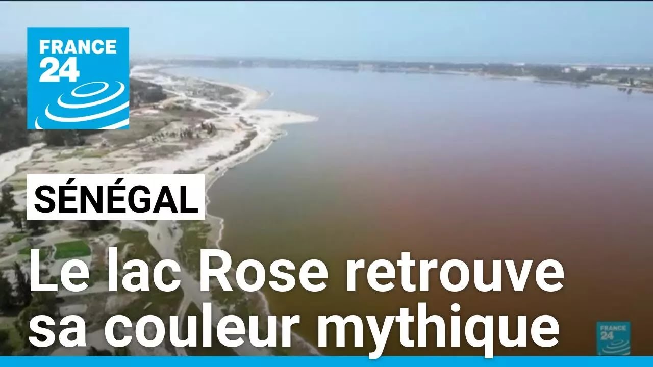 Au S&eacute;n&eacute;gal, le lac Rose retrouve sa couleur mythique &bull; FRANCE 24