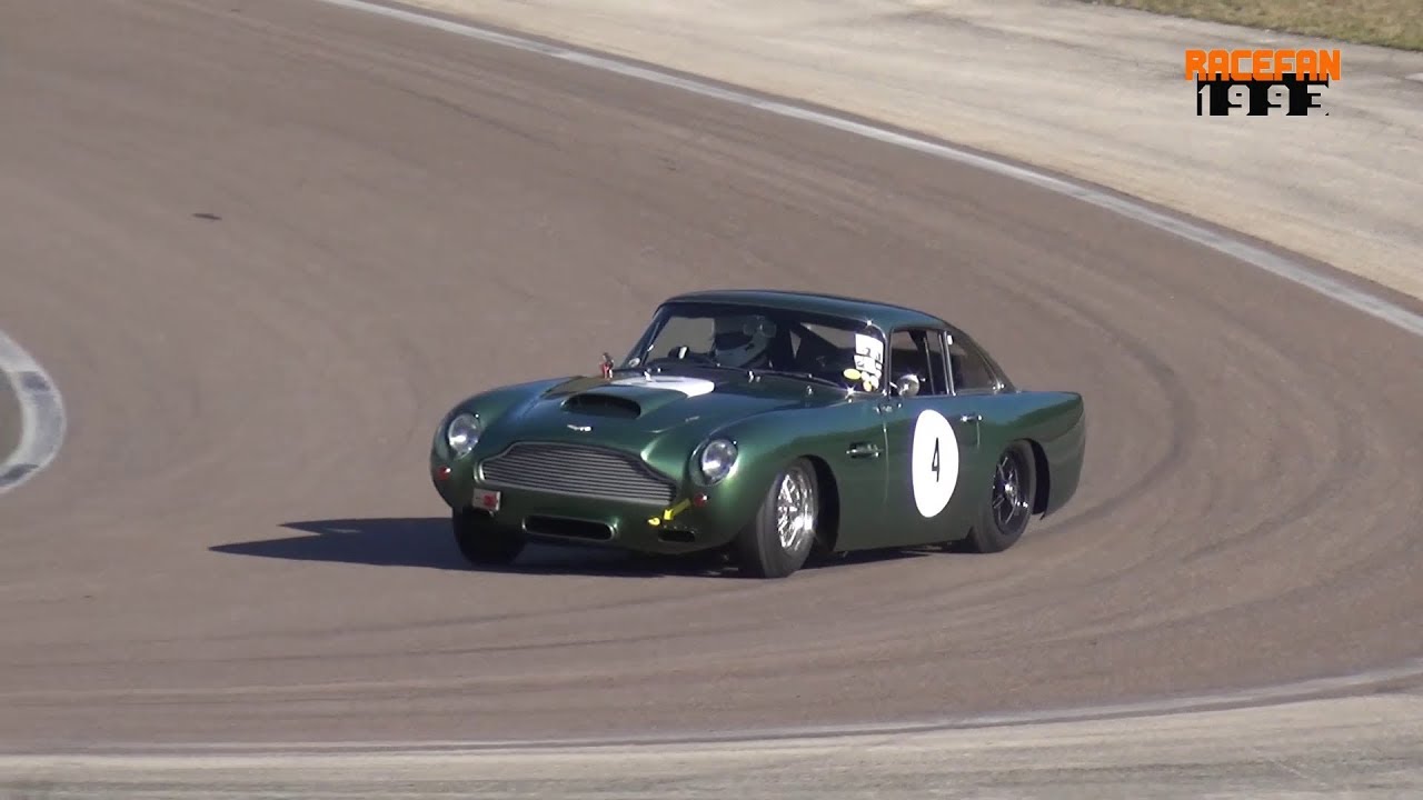 Aston Martin DB4 GT Sound & drifting Dijon-Prenois