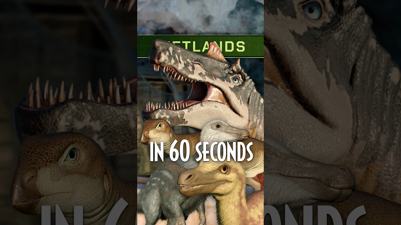 🦖 The WETLANDS PACK in 60 Seconds! | #shorts #jurassicworldevolution3