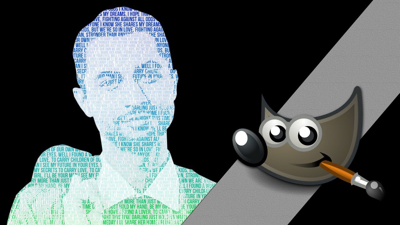Jak zrobić tekstowy portret? Gimp poradnik