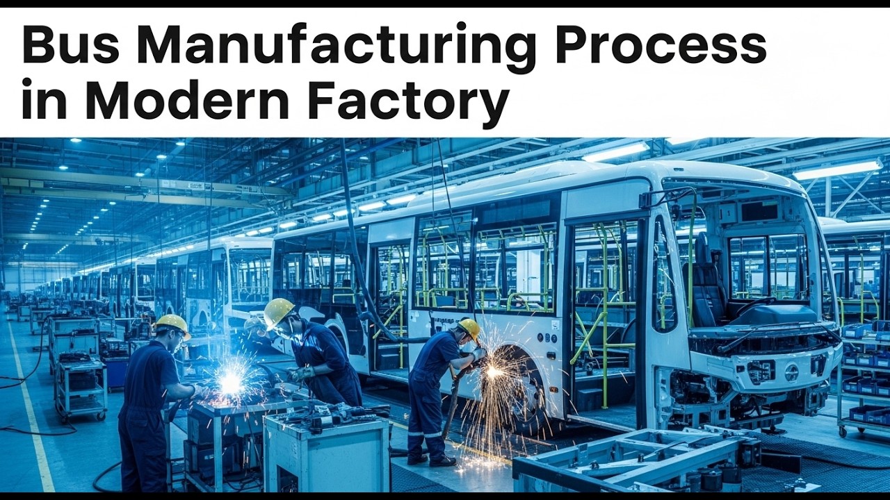 Bus Manufacturing Process in Modern Factory | Step by Step Production