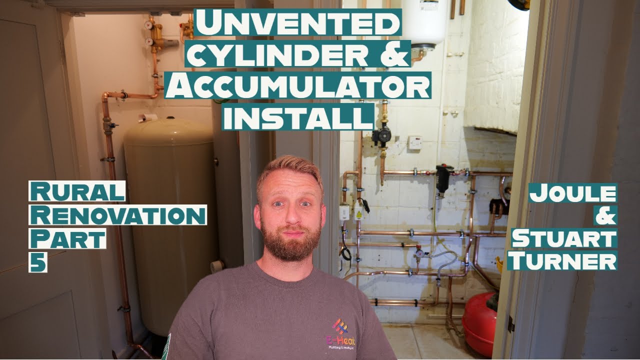 Unvented hot water cylinder and accumulator install - Rural renovation part 5