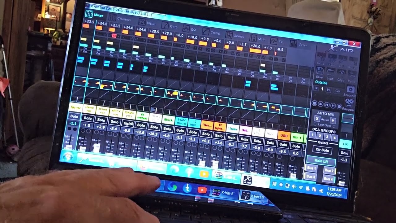 how to update firmware on Xair xr12 16 and 18 Behringer digital mixer