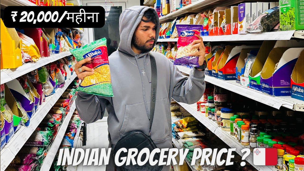Indian Buying Grocery in Malta | Indian Store in Malta | Indian Student
