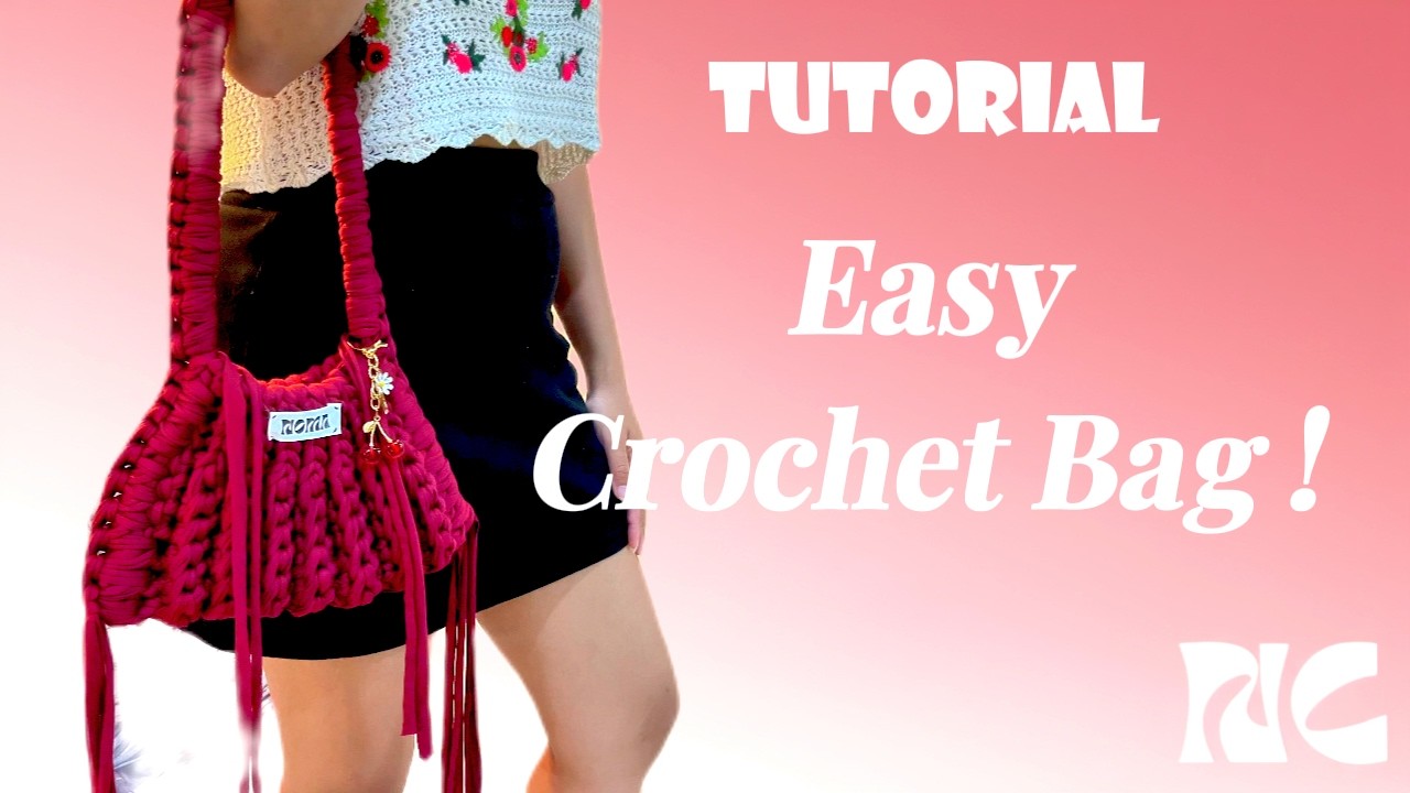 Simple Crochet Bag | Easy Beginner Tutorial