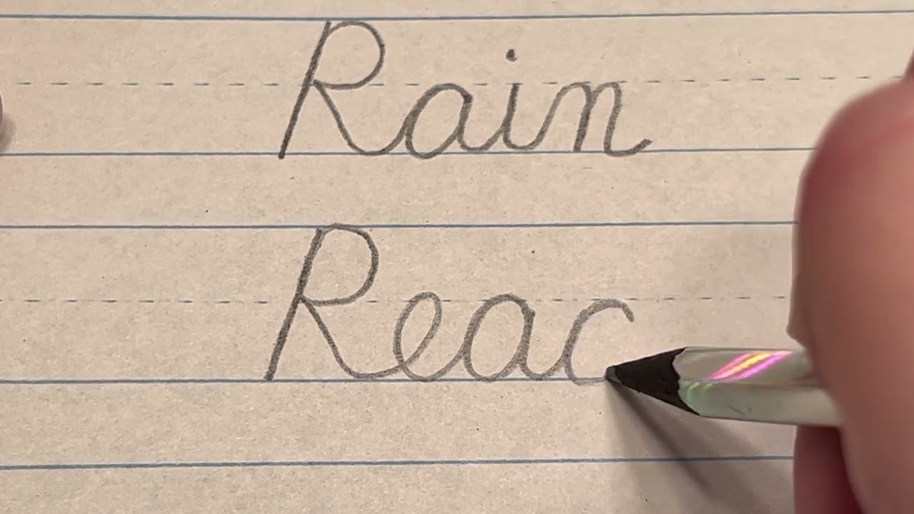 How to connect cursive capital 