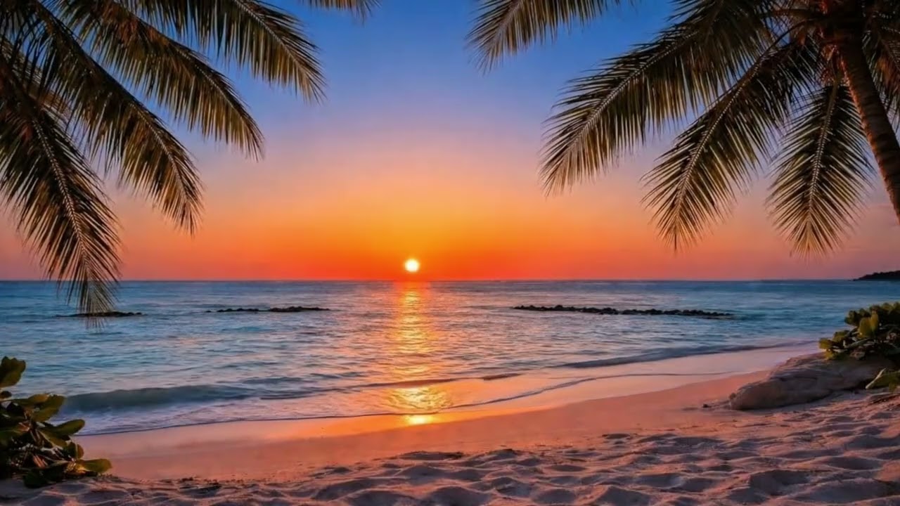 🌊 The Most Relaxing Beach 4K • 12 Hours Ocean Waves & Wind Sounds for Deep Sleep