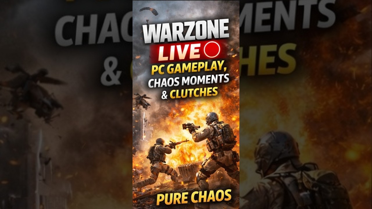WARZONE LIVE 🔴 | PC Gameplay, Chaos Moments & Clutches