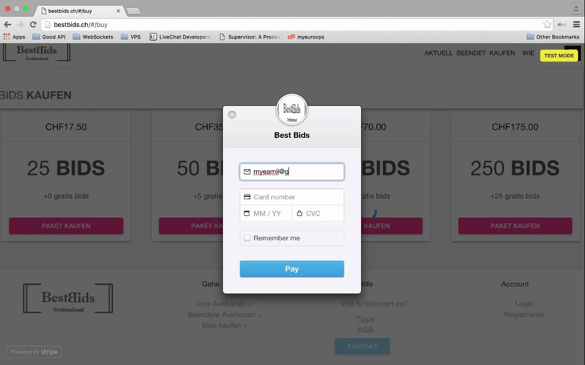 BestBids.ch -  Buy Bid Package
