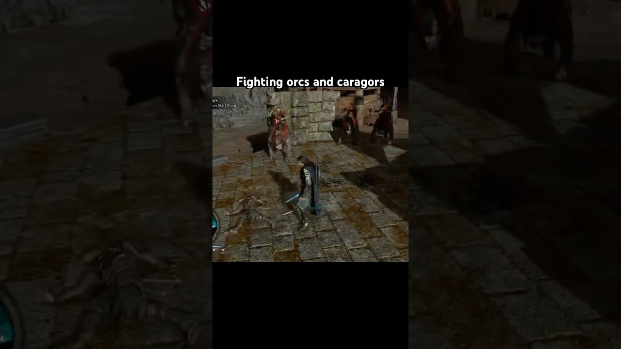 Shadow of war - hunting orcs and caragors 