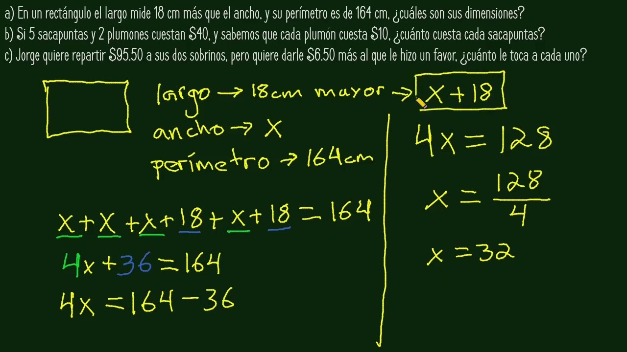 Problemas de Lenguaje Algebraico