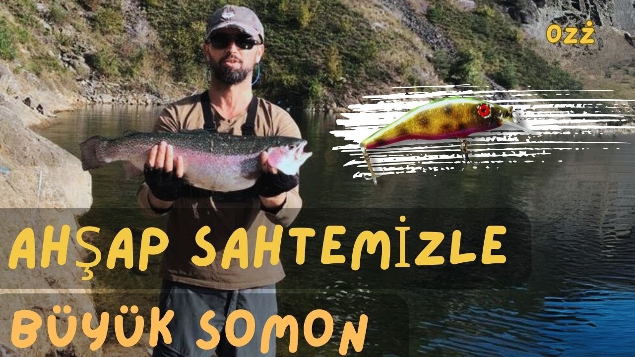 AHŞAP SAHTEMİZLE BÜYÜK SOMON- Artvin Borçka somon avı -el yapımı hand made -handmade lure