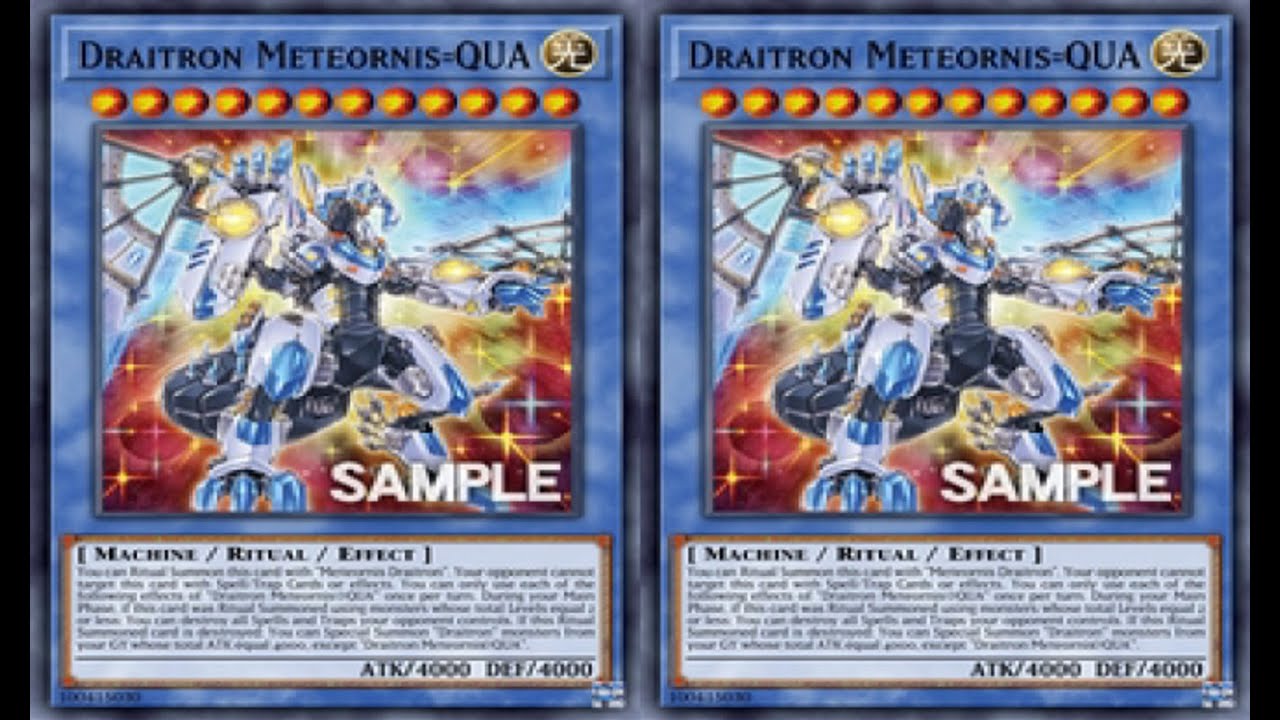 DECK MIX! DRAITRON RITUAL 60 CARD DECK ( FT DRAITRON METEORNIS=QUA )