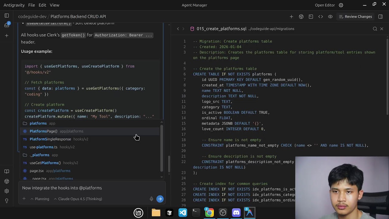 LIVE ngoding pake AI