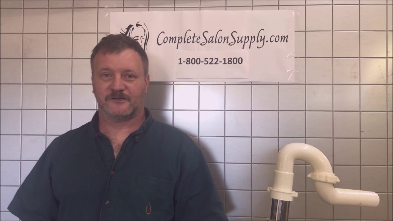 How to install a drain hair trap on a shampoo bowl.