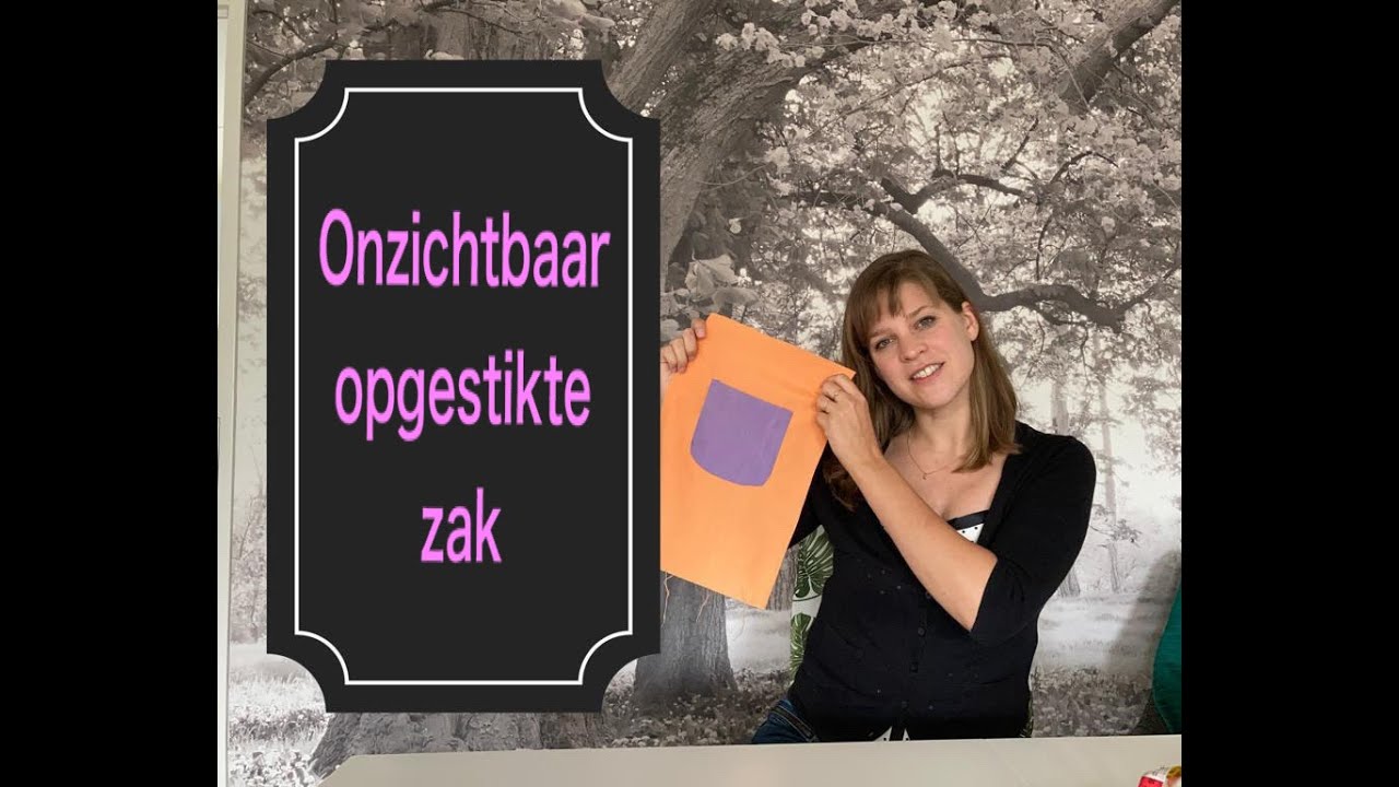 Onzichtbaar opgestikte zak