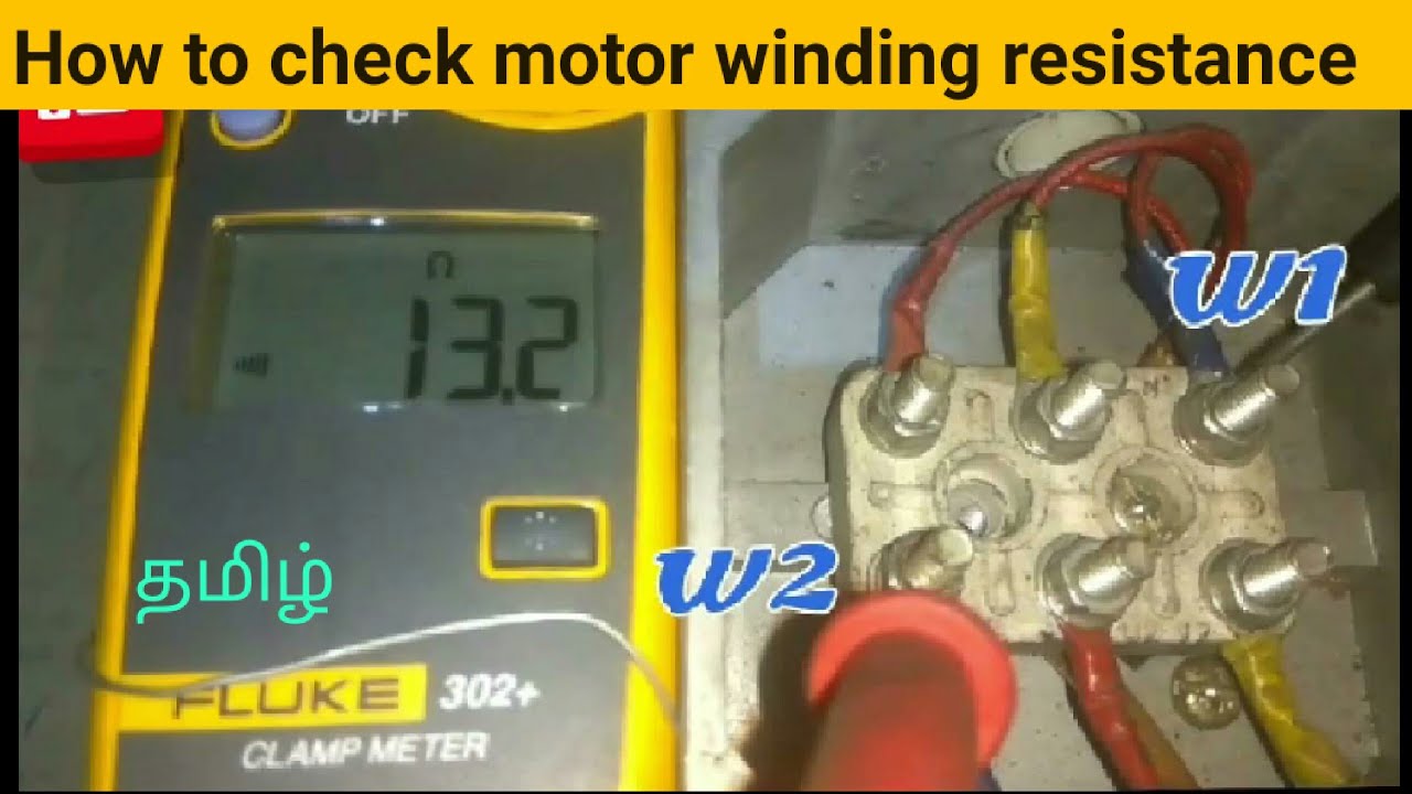 3 phase motor testing with multimeter / winding good or failure 