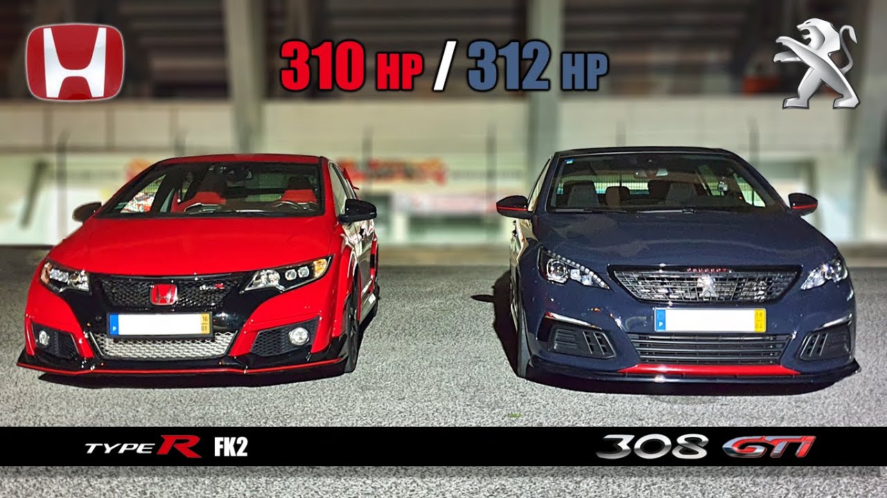 Honda Civic TYPE R FK2 🆚 Peugeot 308 GTI 🏁