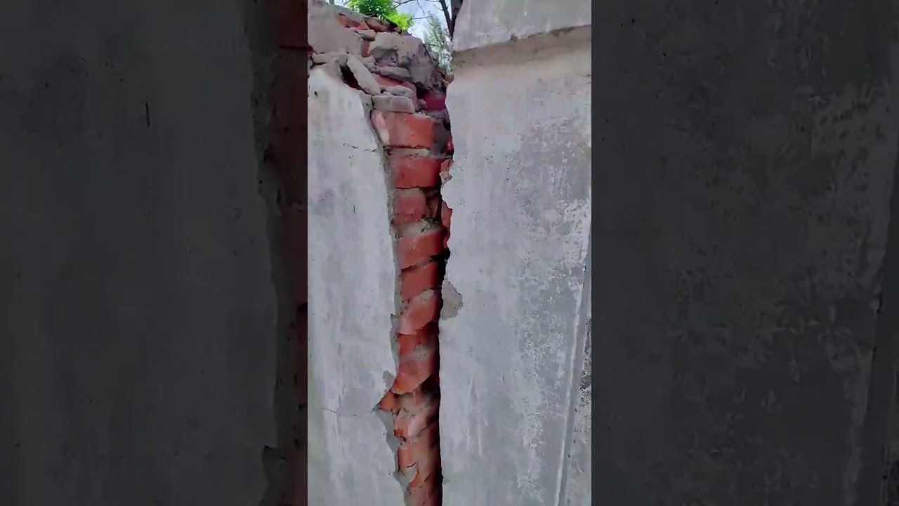 Wall cracking correction process
