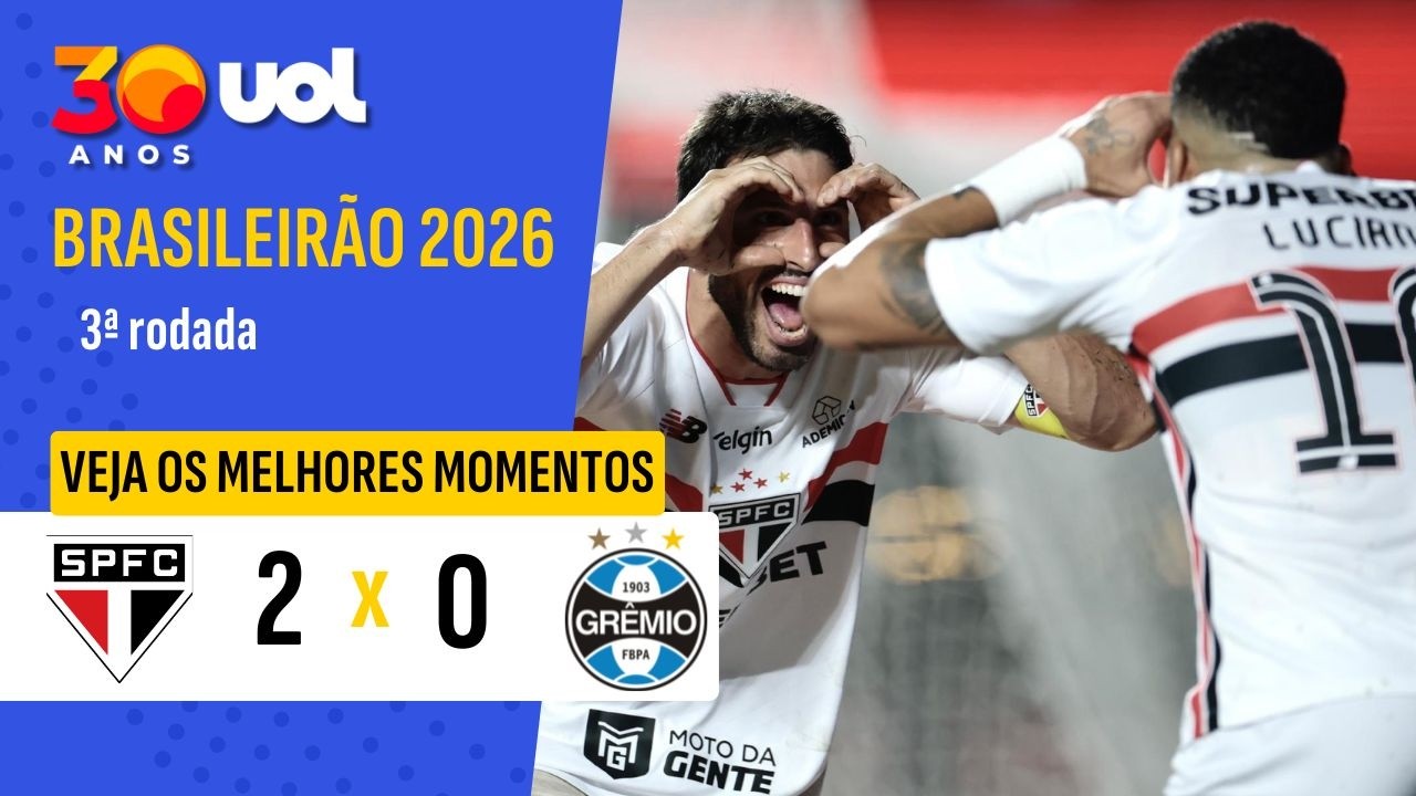 SÃO PAULO BATE GRÊMIO, EMBALA E DORME NA LIDERANÇA DO BRASILEIRÃO; VEJA OS MELHORES MOMENTOS