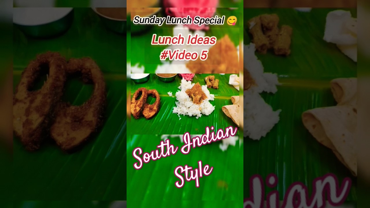 South Indian Meals Sunday Special | #fishcurry #fishfry #meals #sunday #viral #ytshorts #shorts