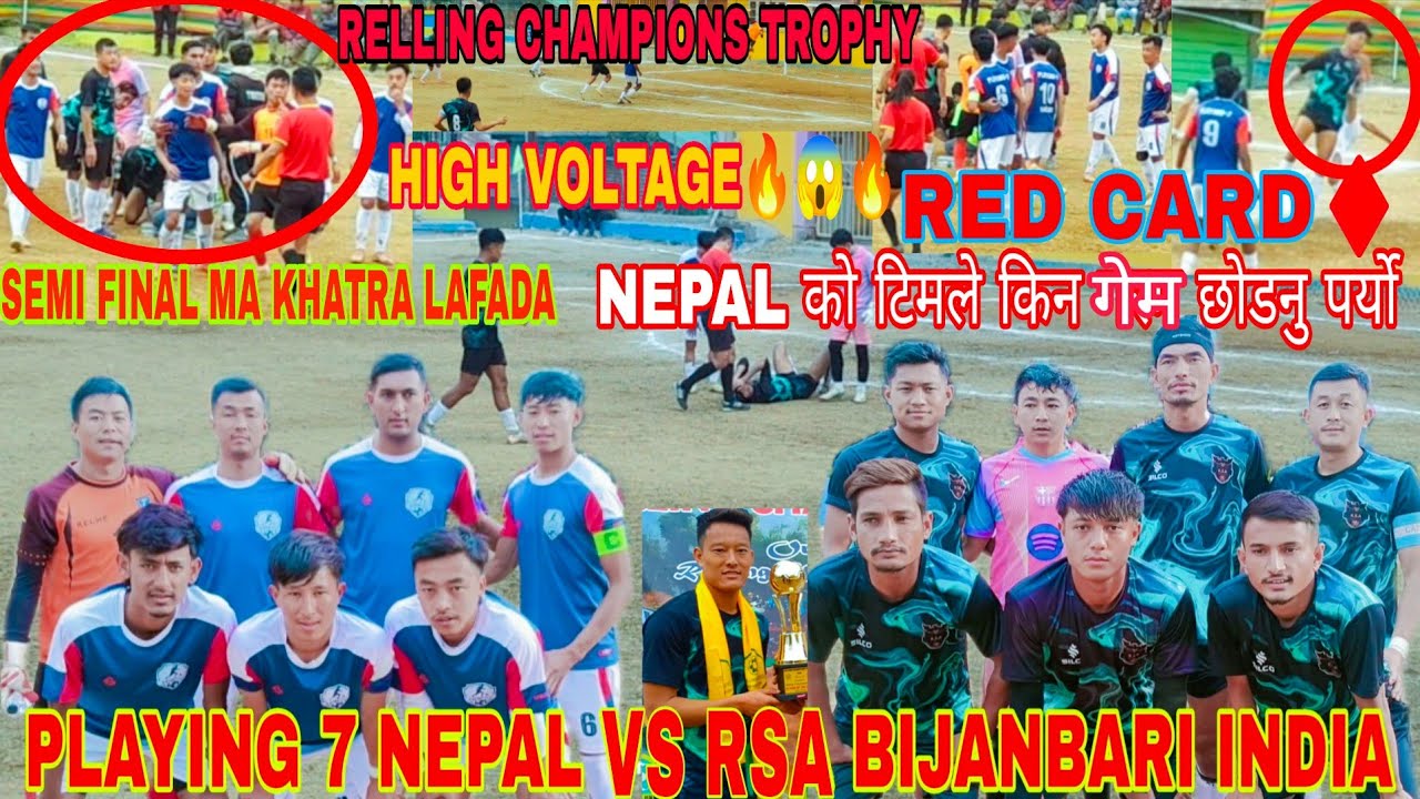 🔥 HYPER SEMI FINAL MA LAFADA RED♦️ CARD SHOW || PLAYING 7 NEPAL VS RSA RANGIT VALLEY BIJANBARI INDIA