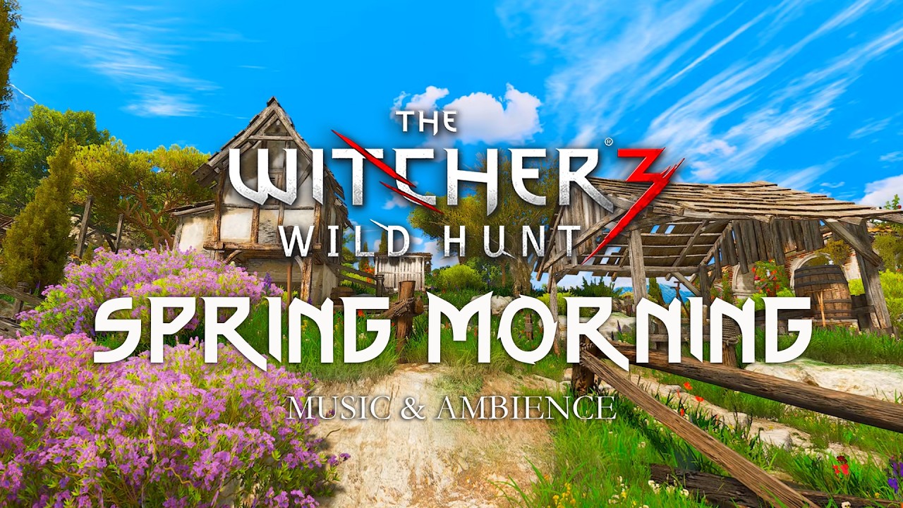 Cozy Spring Morning in The Witcher 3 | Festive & Wintry Ambience | Music and Ambience
