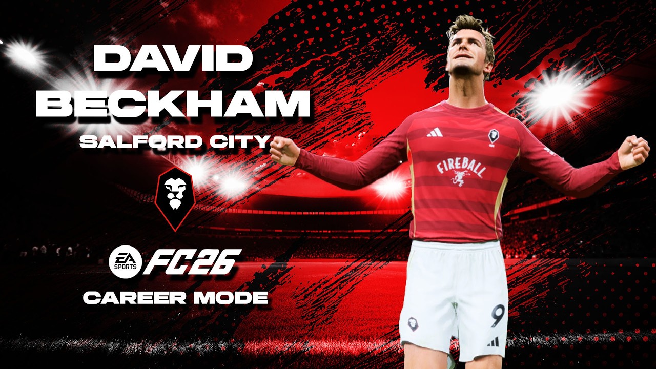 Beckham ON FIRE! 2 Gol Bawa Salford Menang 3-0 | FC26 Career Mode #3