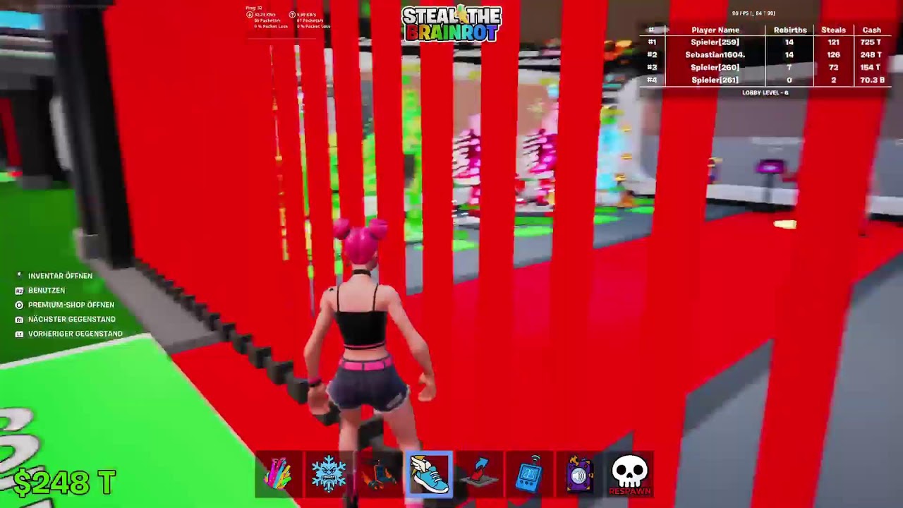 Fortnite Steal a brainrot traden und Normal index voll machen