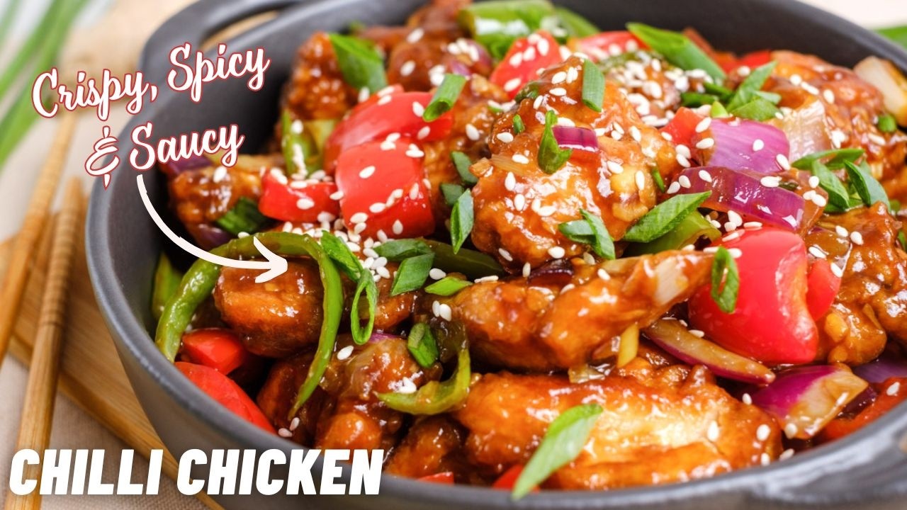 Это индо-китайское куриное филе с чили — хрустящее, острое и сочное 🤤