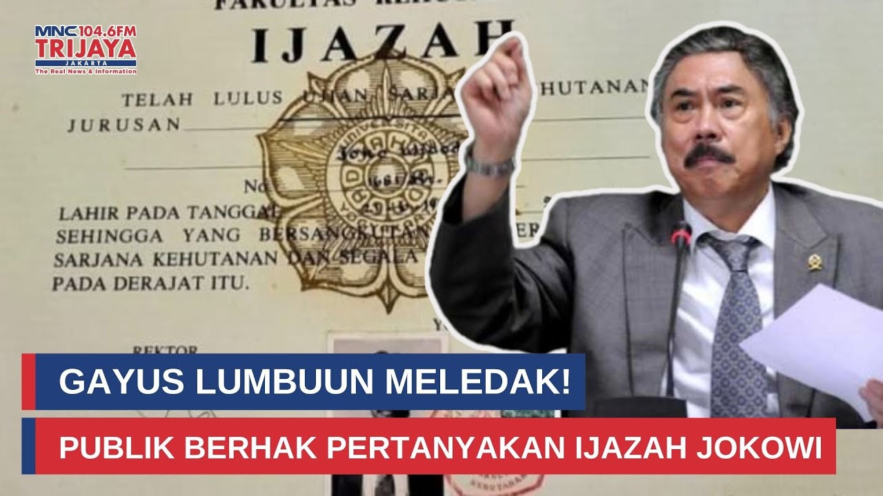Gayus Lumbuun Buka Suara! Ucapannya Soal Ijazah Jokowi Bikin Emak-Emak Bersorak I Rakyat Bersuara
