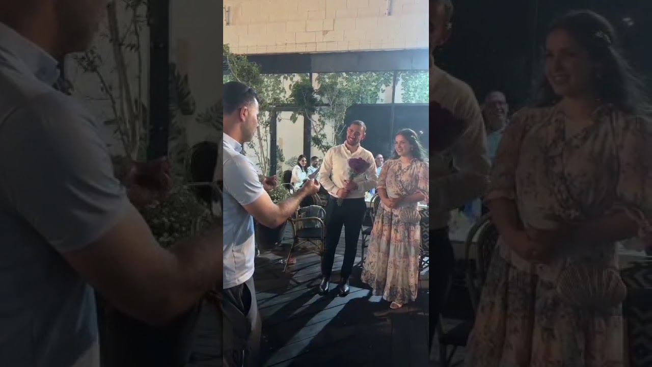 כשזוג מאורס פגש את צביאור מהסדרה ווארט במרינה הרצליה 😇