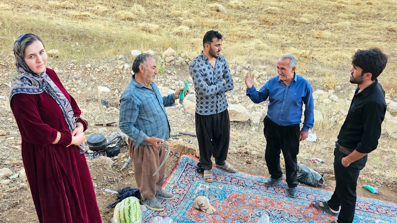 A nomadic family burdened with debt; a bitter incident during the wheat harvest.