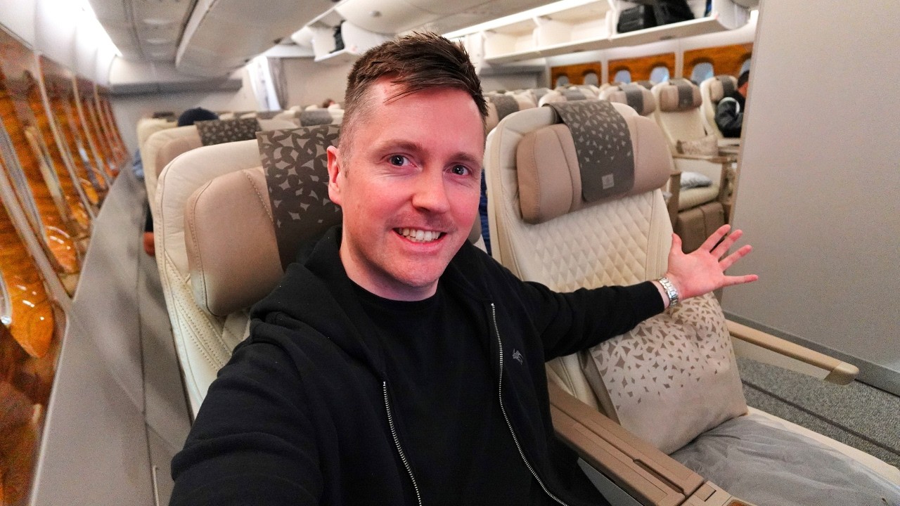 Обзор премиум-эконом класса на Airbus A380 авиакомпании Emirates