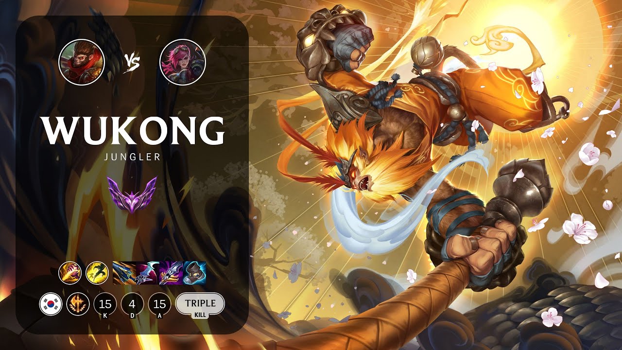 Wukong Jungle vs Vi - KR Master Patch 14.1