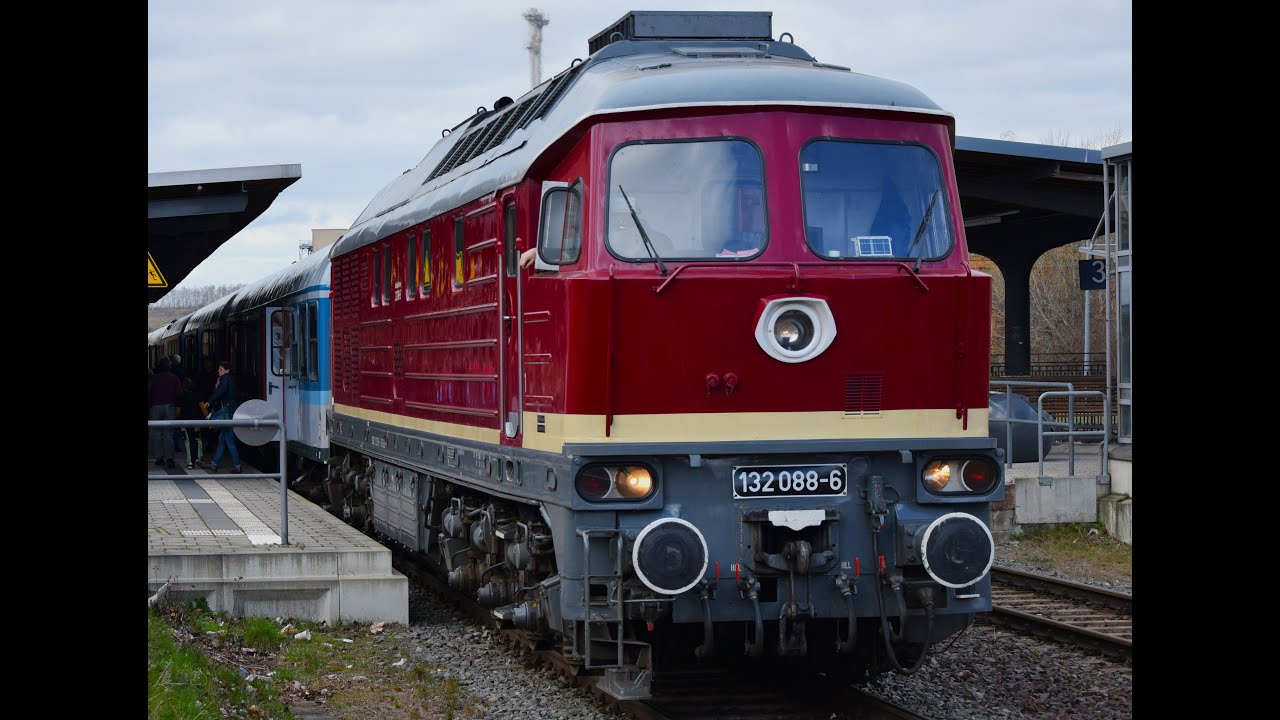 Schnuppersonderfahrt durch Sachsen-Anhalt, mit BR 132 088-6 . Mitfahrt von Aschersleben - Magdeburg