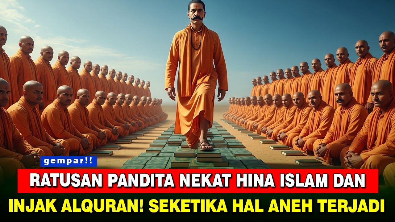 NAUZUBILLAH❗Detik-Detik Azab Langit Menimpa Ratusan Pandita Saat Injak Al-Qur'an di India
