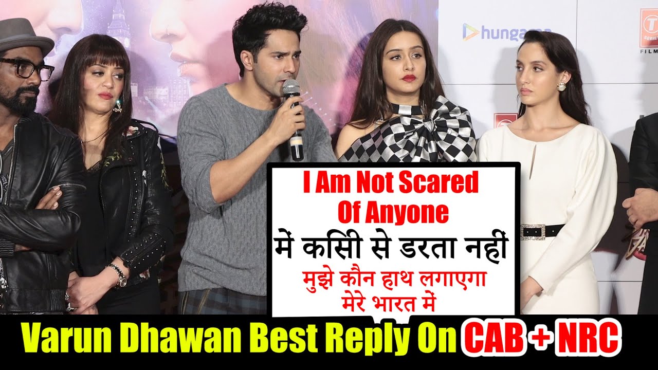 Varun Dhawan ANGRY Reply On CAB + NRC Issues | I AM NOT SCARED OF ANYONE