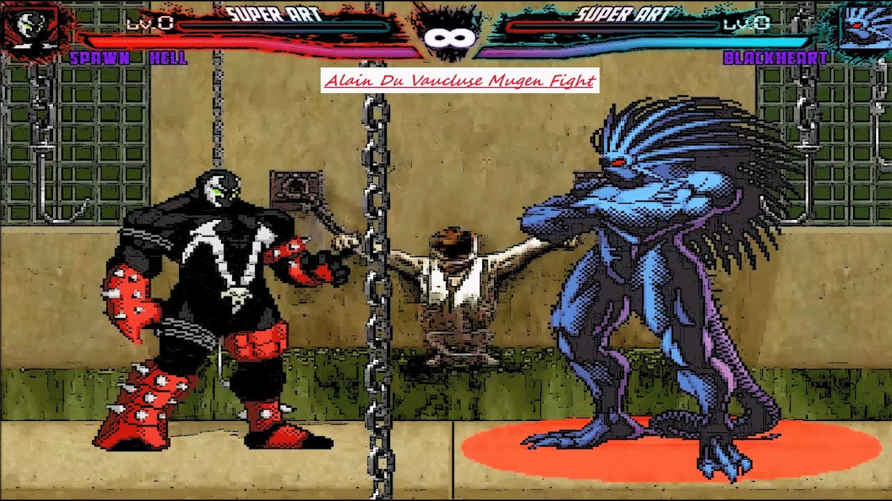 Mugen : Spawn Hell Vs BlackHeart (Request)