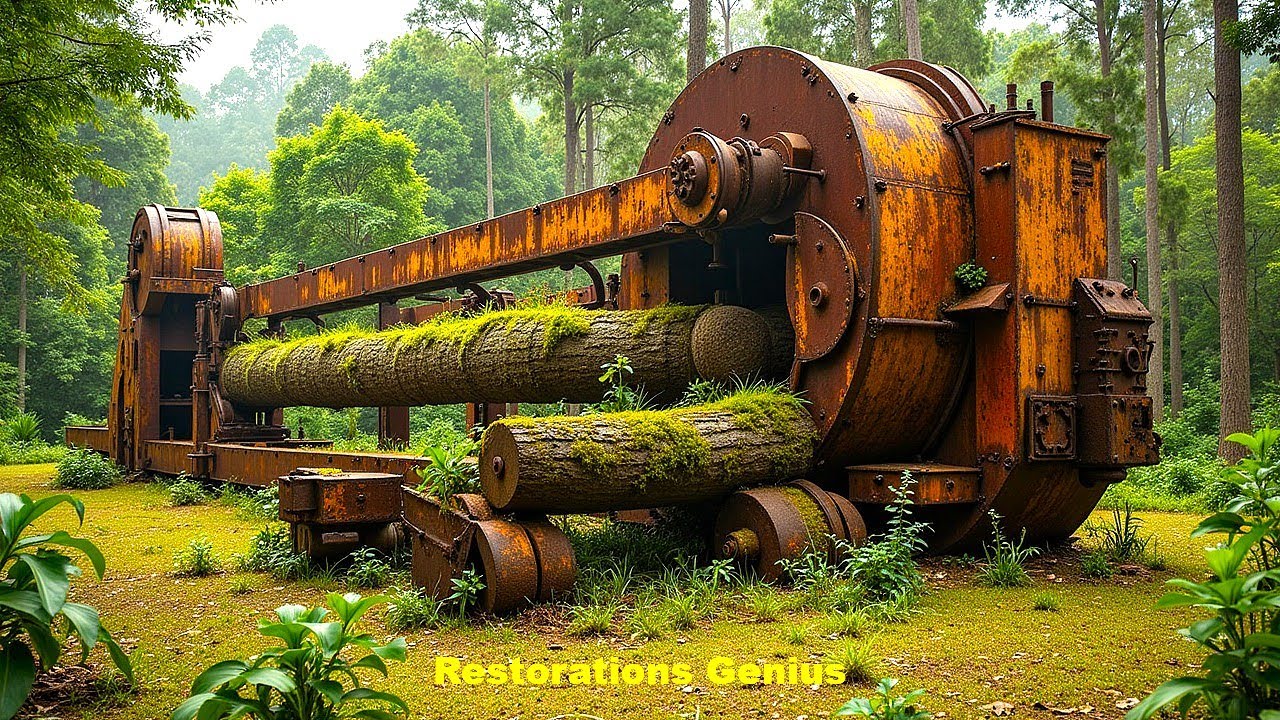 Genius Restoring a Giant Wood Saw Machine &ndash; Rusted, Broken, and Abandoned for Years