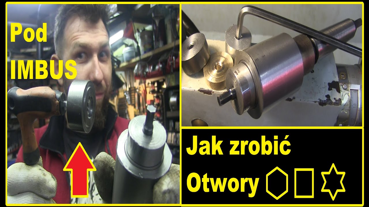 Wiercenie otworów kwadratowych i sześciokątnych PRZECIAGACZ OBROTOWY DIY rotary broach